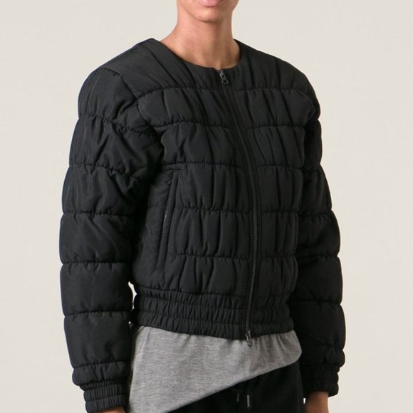 Stella McCartney for Adidas Cropped Quilted Chanel Bomber Snow/Ski Jacket
